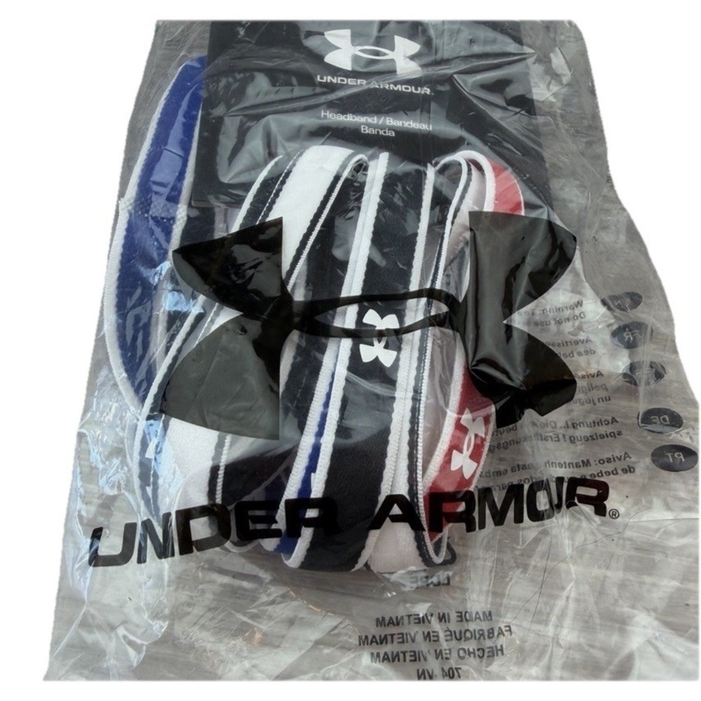 Under Armour Performance Headband 6-Pack - Multi-Color - Unisex - NEW